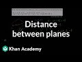 Understanding Parallel Planes and Distance Calculation