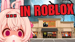 visiting spirit halloween and then going camping to tell spooky storie