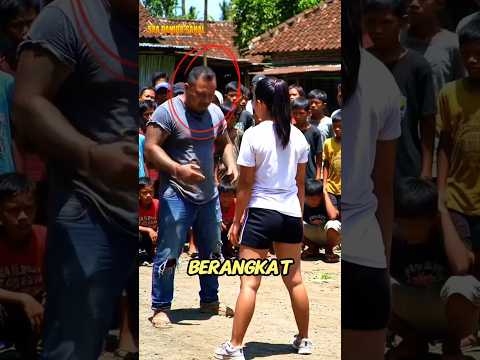 Tidak Terima adiknya dipal4k Pr3man wanita Keluarkan Kemampuannya‼️#shorts