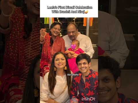 #leela #first #diwali #celebration #with #drashtidhami #niraj #madhubala #shorts #geet #look #yt 😘🔥