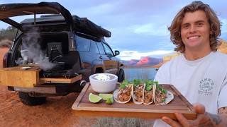 Cookin Birria Tacos on a Beach (out of my truck)