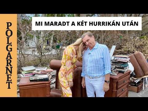 MI MARADT A KÉT HURRIKÁN UTÁN A HÁZUNKBÓL FLORIDÁBAN,  SIESTA KEY-en  / 4K Polgarnet