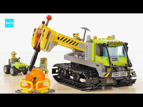 レゴ シティ 火山調査用クローラー 60122 ／ LEGO City Volcano Crawler Speed build & Review