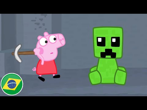 o DIA em que a PEPPA jogou MINECRAFT