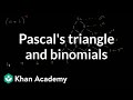 Understanding Binomial Expansion and Pascal's Triangle