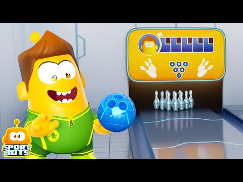 Fumetto Divertente Di Bowling | Altri Video Animati In 3D Per Bambini - Sportbots