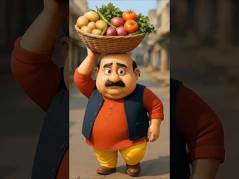 He hungry and want to eat something #ai #cartoon #farmer