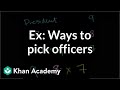 Exploring Combinatorial Methods for Selecting Officers