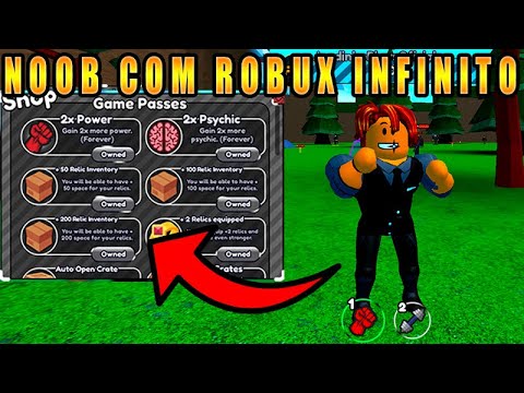 NOOB GANHOU TODAS A GAMEPASS DO ONE PUNCH SIMULATOR E SE TORNA TOP GLOBAL NO ROBLOX