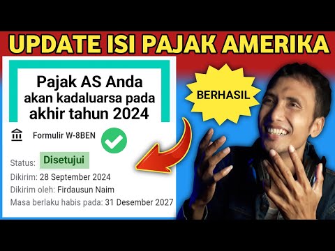 Praktek Cara Kirim Ulang Info Pajak Amerika W-8BEN Di Youtube