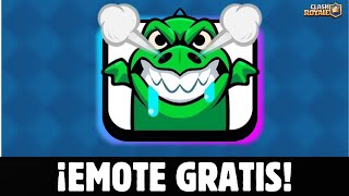¡EMOTE GRATIS! COMO TENER el EMOTE OCULTO del DRAGON FEROZ GRATIS | CLASH ROYALE TEMPORADA 72