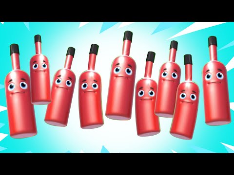 Ten Little Bottles, Learn To Count and Nursery Rhymes for Kids