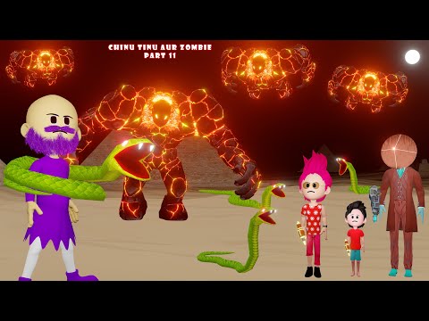 Chinu Tinu Aur Zombie Part 11 | TINU KI SHAITANI | Gulli Bulli | Cartoon | Baba Wala