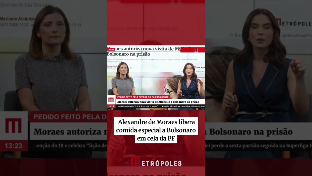 Alexandre de Moraes libera comida especial a Bolsonaro em cela da PF