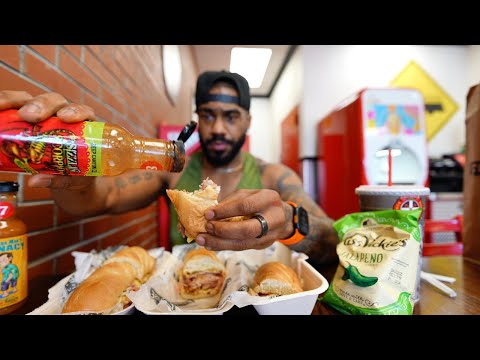 Trying Firehouse Subs New BBQ Triple Stack Subs