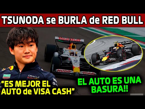 TSUNODA DECEPCIONADO de RED BULL!! "VISA CASH SUPERARA a RED BULL" YUKI TSUNODA MOLESTO!! F1 2025