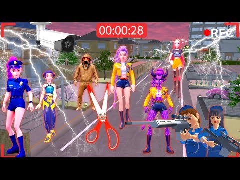 Yuta Mio Panik RUMI KPOP JADI POLISI MENYELAMATKAN KOTA SAKURA 👹 Sakura School Simulator