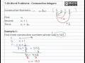 Consecutive Numbers and Their Properties