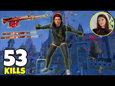 WoW!🔥 I PLAYED LV. 8 AMR + DOUBLE GROZA in BLOODMOON AWAKENING MODE😍BEST GIRL PLAYER | Pubg Mobile