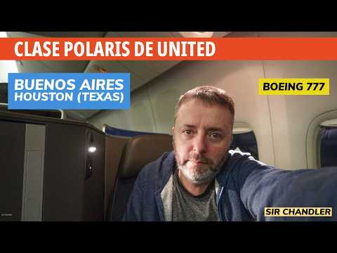 💺 CLASE POLARIS 🥂 DE UNITED EN VUELO A HOUSTON (TEXAS) DESDE BUENOS AIRES