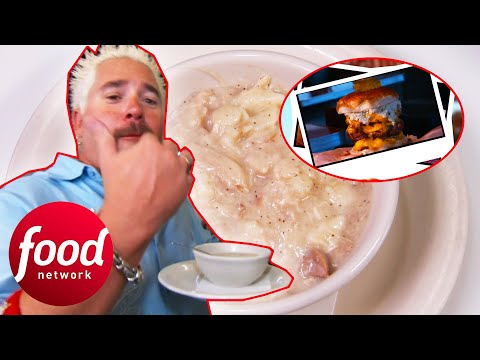 Guy Tries Southern Classic Chicken And Dumplings | Diners, Drive-Ins & Dives