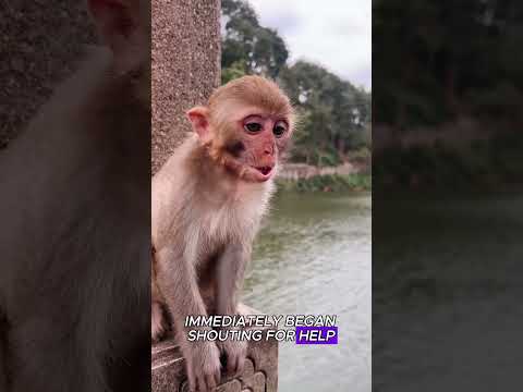 A tragic rescue:A life lost in the trees#animals #monkey #foryou