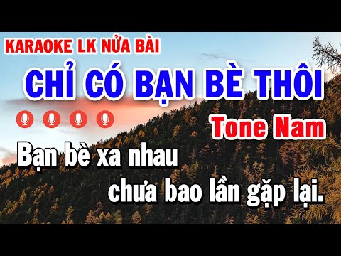 Karaoke Nhạc Sống Bolero Nhạc Trữ Tình Song Ca | Liên Khúc Chỉ Có Bạn Bè Thôi – Cát Bụi Cuộc Đời