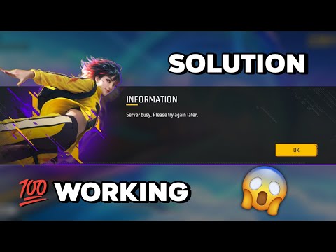 Server Busy Problem Free Fire Today | Free Fire Not Opening Tamil | How to Solve Server Busy 😱