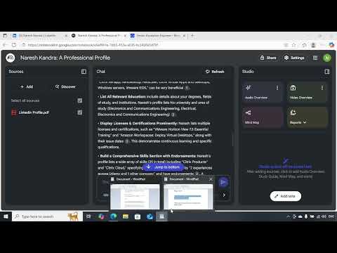 How to Extract Key Insights from LinkedIn Profiles with NotebookLM | Google Notebook LM |