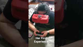 Her First Virtual Boy Experience!