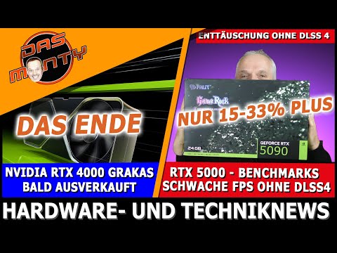 Nvidia RTX 5000 enttäuscht ohne DLSS4 | RTX 4000 - Das Ende | RX 9000 Specs | Nintendo Switch 2