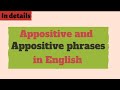 Understanding Appositives in English
