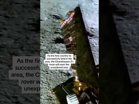 Watch India's rover touch moon surface