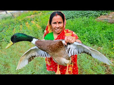 Winter Special Duck Curry Recipe | মায়ের হাতে শীতের স্পেশাল হাঁসের মাংস রান্না | villfood