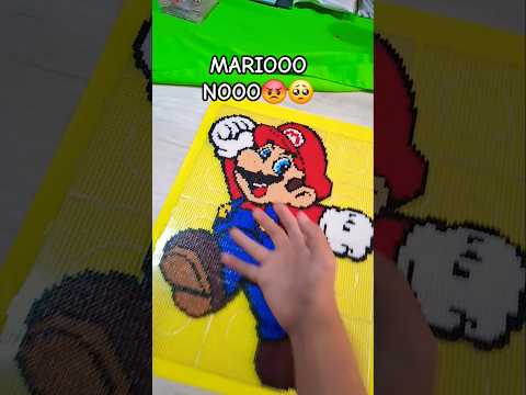 NOOOOO MARIO 😪 #mariobros #hamabeads #humor