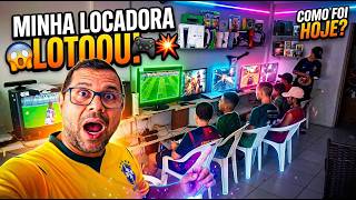 🔥MINHA LOCADORA DE GAMES LOTOU HOJE! (ME LEMBROU OS ANOS 90)