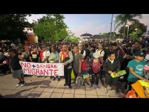 Mexican migrants demonstrate as US votes in presidential election | AFP