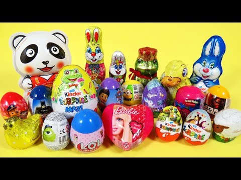 Chocolate figurines and surprise eggs