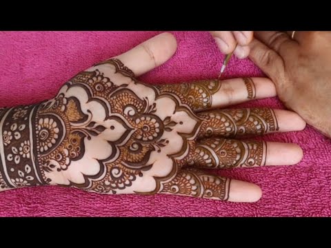 Eid special mehndi design #5 | beautiful front hand mehndi design | mehndi ka design | mehndi 2025