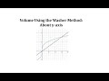 Volume Calculation Using the Washer Method