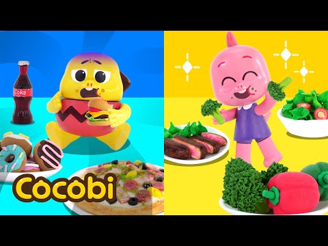 Healthy Foods vs Junk Food🍔🥗 + More Fun Songs for Kids | Cocobi