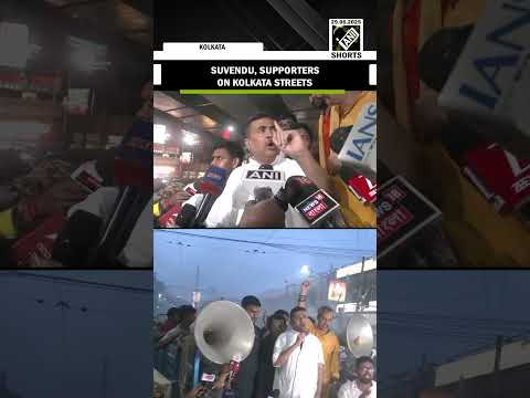 “Mamata Hatao…”: WB LoP Suvendu Adikari, BJP on Kolkata streets against TMC over gang-rape case