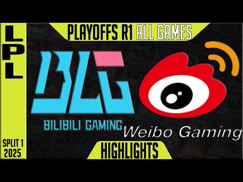 BLG vs WBG Highlights ALL GAMES | LPL Playoffs Round 1 Split 1 2025 Bilibili Gaming vs Weibo Gaming