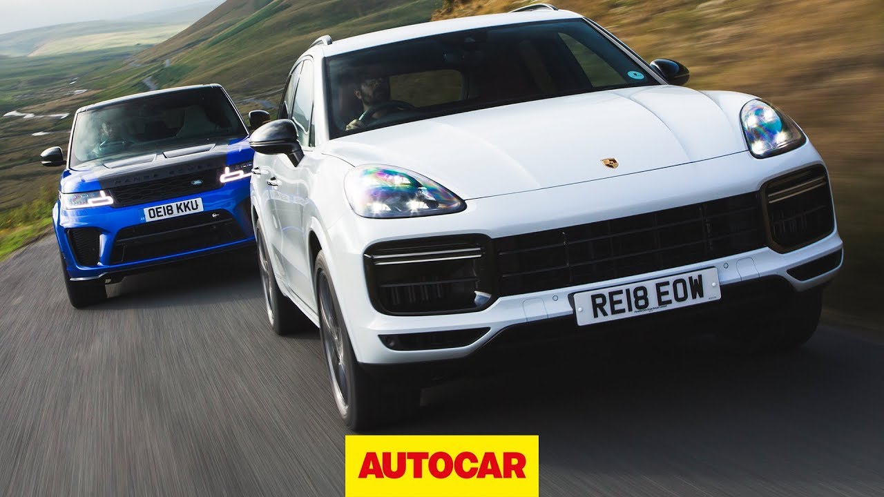 Porsche Cayenne Turbo vs Range Rover Sport SVR - -100k SUVs reviewed - Autocar