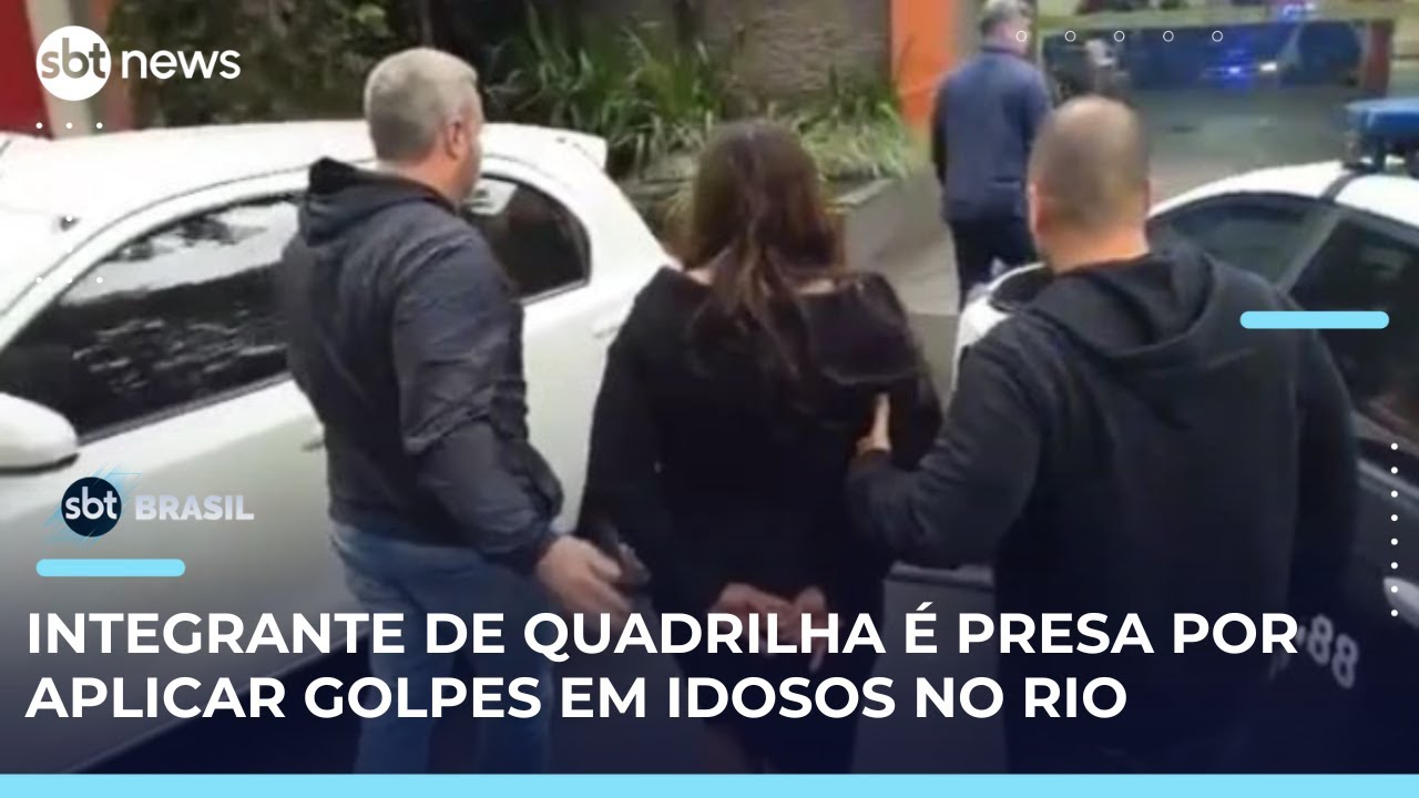 Mulher é presa por suspeita de aplicar golpes em idosos no Rio de Janeiro | SBTBrasil