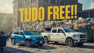 VOLTAMOS AO CONTÊINER DA UNIVERSIDADE E ENCHEMOS OS 2 CARROS! 🇺🇸