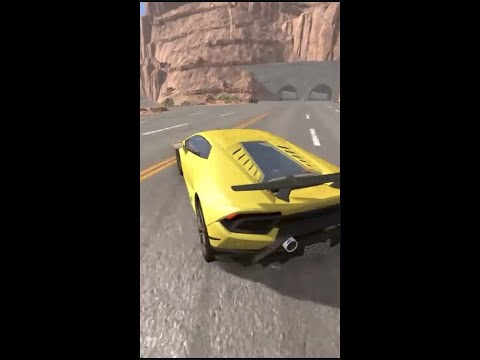 Lamborghini huracan crashes BeamNG.drive
