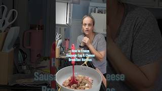 How to Freeze Sausage Egg & Cheese Breakfast Burritos 🌯 #mealprep #breakfastburrito #freeze