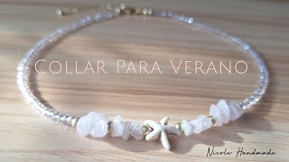 Hermoso y Fácil collar de Cristales con chips ✨️🩷 #diy #youtube #handmade
