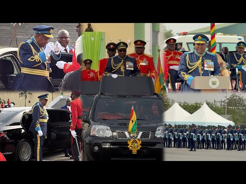 Wow 👏Prez Mahama beautifully arrived to commision Millitary cadets into Ghana Armed forces 